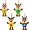 4E's Novelty 12 Pack Foam Christmas Reindeer Ornament Craft for Kids, Self-Adhesive DIY Holiday Craft Kit, Bulk Christmas Crafts for Kids Ages 4-8, 8-12, Toddlers Party Favors & Goodie Bag Fillers